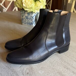 Salvatore Ferragamo Chelsea Leather Boots